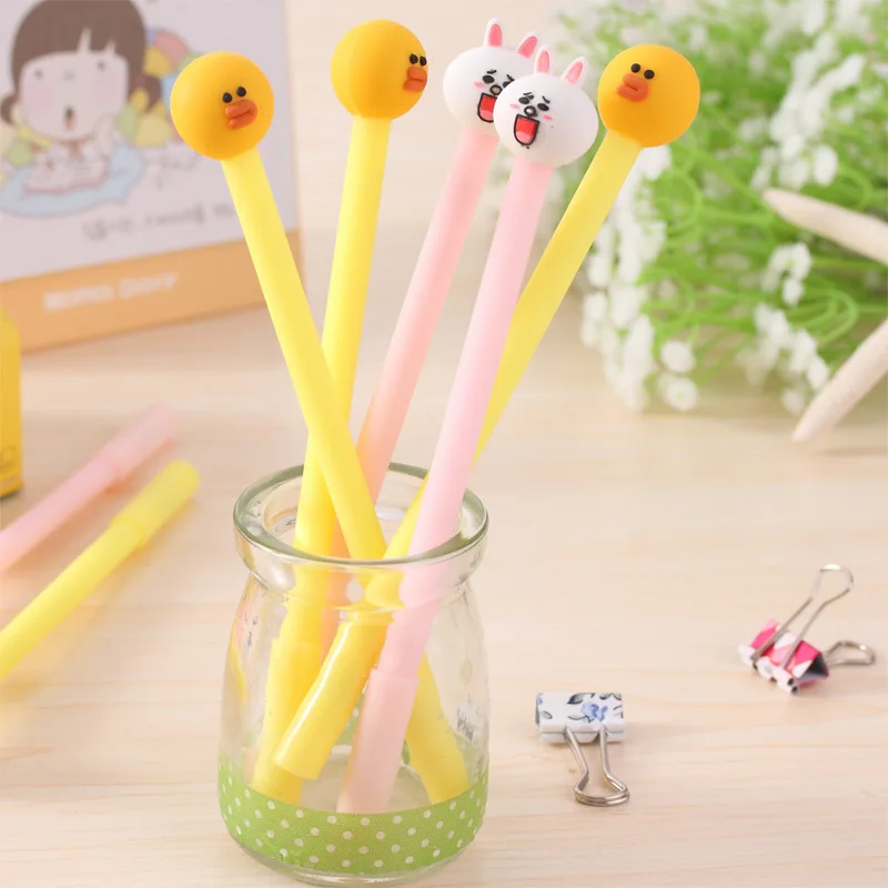 

1 шт. новый милый мультфильм Маленькая желтая курица гелевая ручка Канцелярия для учеников новинка подарок школьные материалы офисные прин...