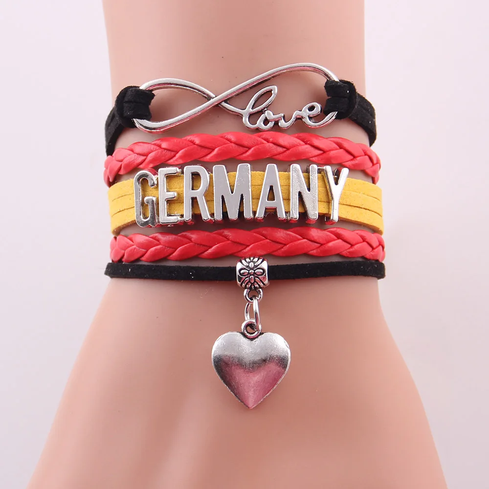 Маленький Браслет MingLou Infinity love Германия браслет с подвесками в форме сердца