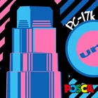 Маркер UNI POSCA, 1 шт., Постер PC-17K на водной основе, ручка для граффити, товары для рукоделия, рекламные материалы