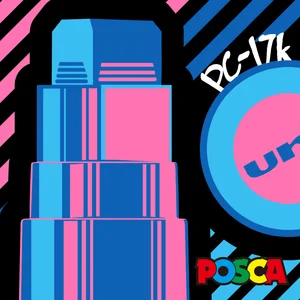 Маркер UNI POSCA, 1 шт., Постер PC-17K на водной основе, ручка для граффити, товары для рукоделия, рекламные материалы