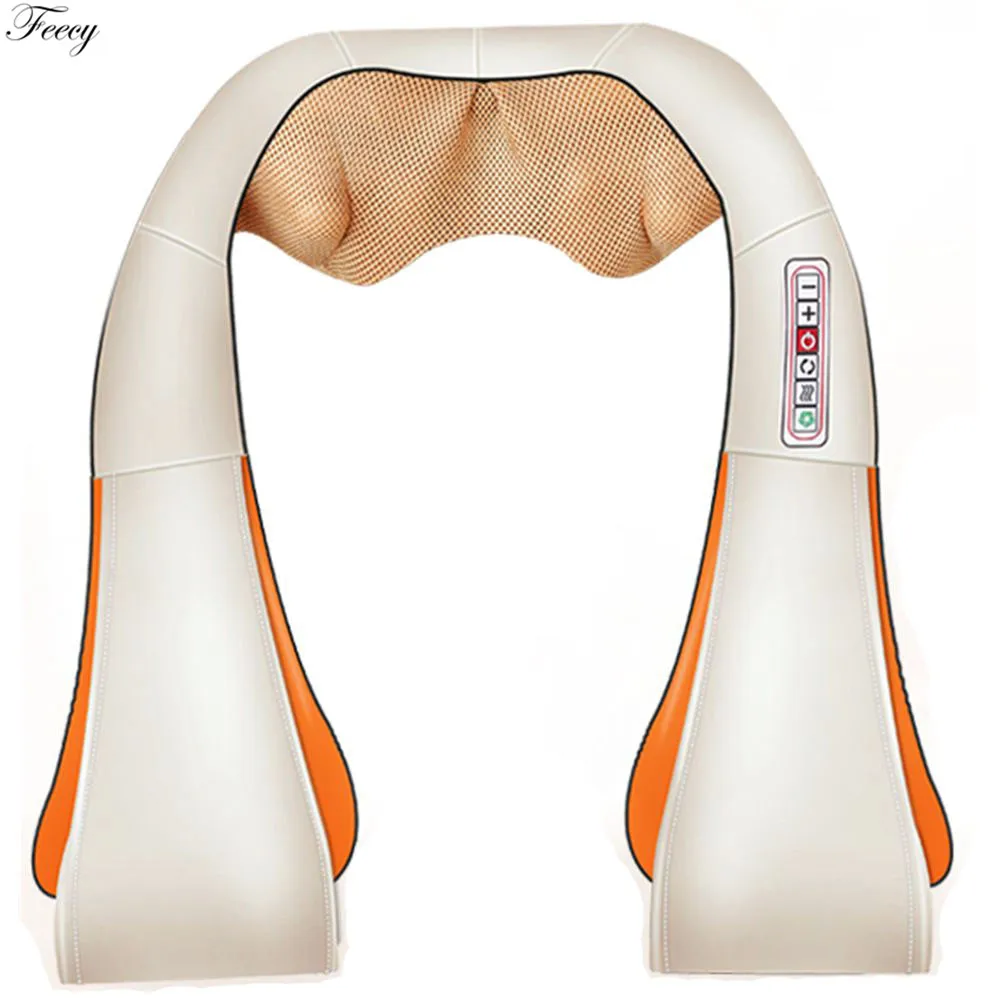 U образный Электрический Массажер шиацу для спины шеи плеч тела ролик