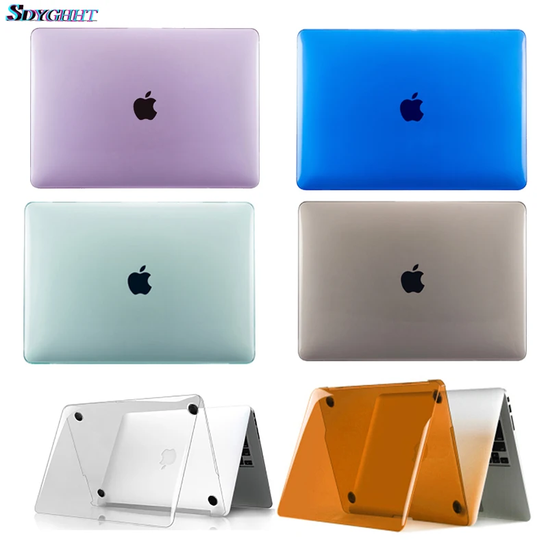 Новый жесткий матовый чехол с кристаллами для MacBook Air 11 air 13 дюймов A1466 A1932 Pro 15 Retina