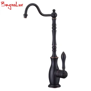 Bagnolux 100% Твердая латунь стандартная ручка короткая маленькая круглая Серебристая хромированная золотистая черная масляная прорезиненная бронзовая водопроводная кран