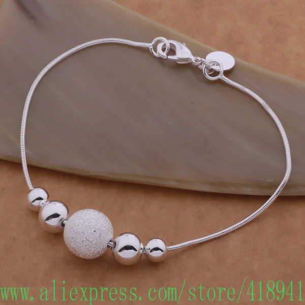 Бесплатная доставка браслет с серебряным покрытием посеребренное покрытие