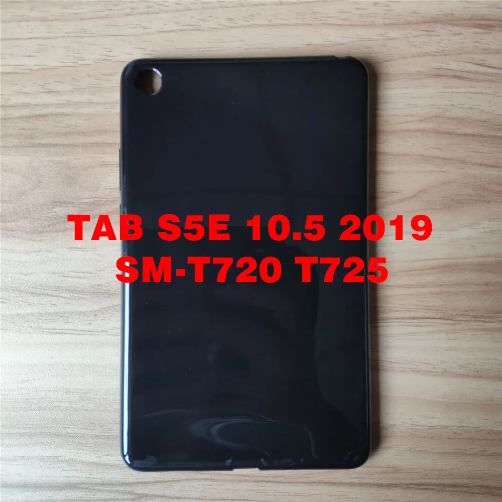 T725 Black Силиконовый мягкий чехол из ТПУ с узором для samsung Galaxy Tab A 10,1 T510 T515 8,0 P200 P205 Tab S5E 10,5 T720 Tab S6 T860 T865, коксовое покрытие - Цвет: T725 Black