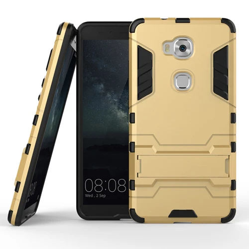 Gold TOLIFEEL для huawei Honor 5X чехол силиконовый чехол противоударный пластиковый робот Броня Тонкий чехол для телефона для huawei Honor 5X Capa - Цвет: Gold