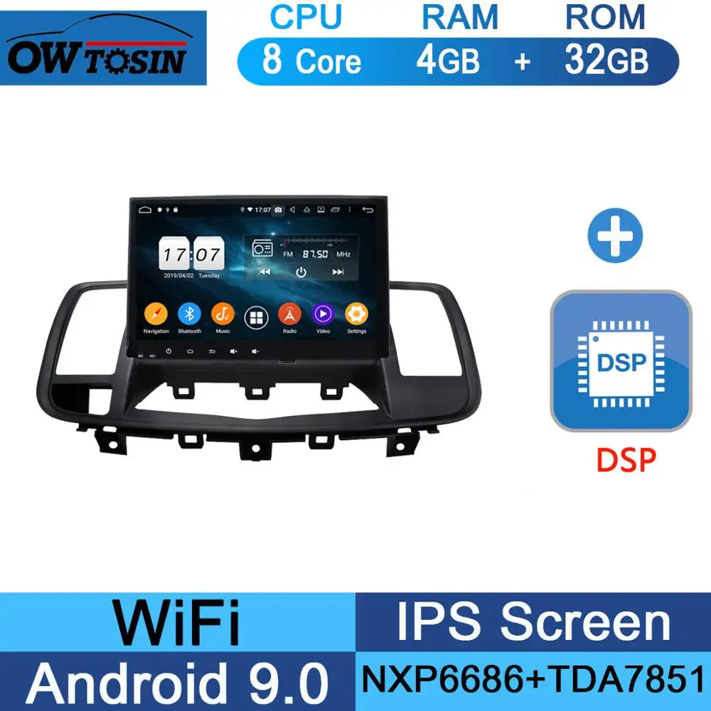 32G DSP " ips 4G Android 9,0 Восьмиядерный 4 Гб+ 64 ГБ Автомобильный мультимедийный плеер для Nissan Teana j32 2008-2013 gps Navi Радио стерео DSP CarPlay - Цвет: 32G DSP