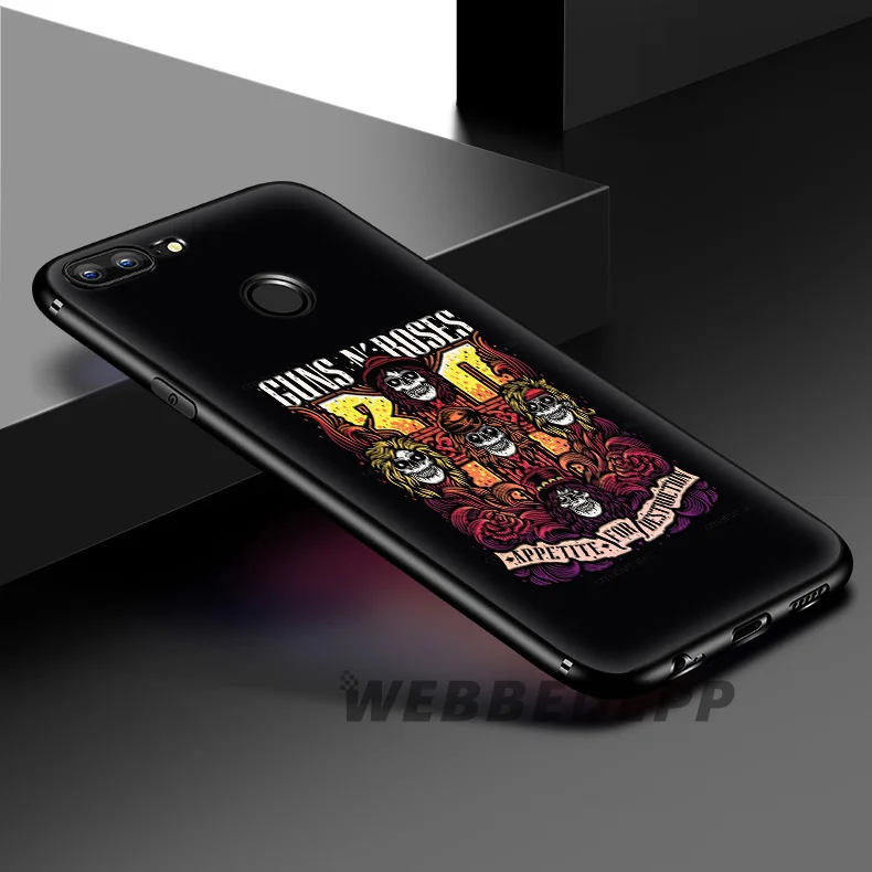 Мягкий силиконовый чехол WEBBEDEPP Guns N Roses для Huawei Honor Mate 20 10 8X 8C 8 6A 7A 7X 7C Lite Pro TPU |