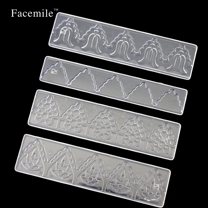 Facemile 4 шт./компл. набор инструментов для украшения торта помадки оборки ленты