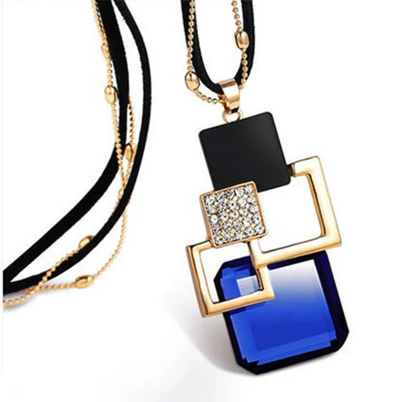 

2020 Korean fashion retro simple fashion geometric women's long clothing accessories sweater chain necklace wholesale