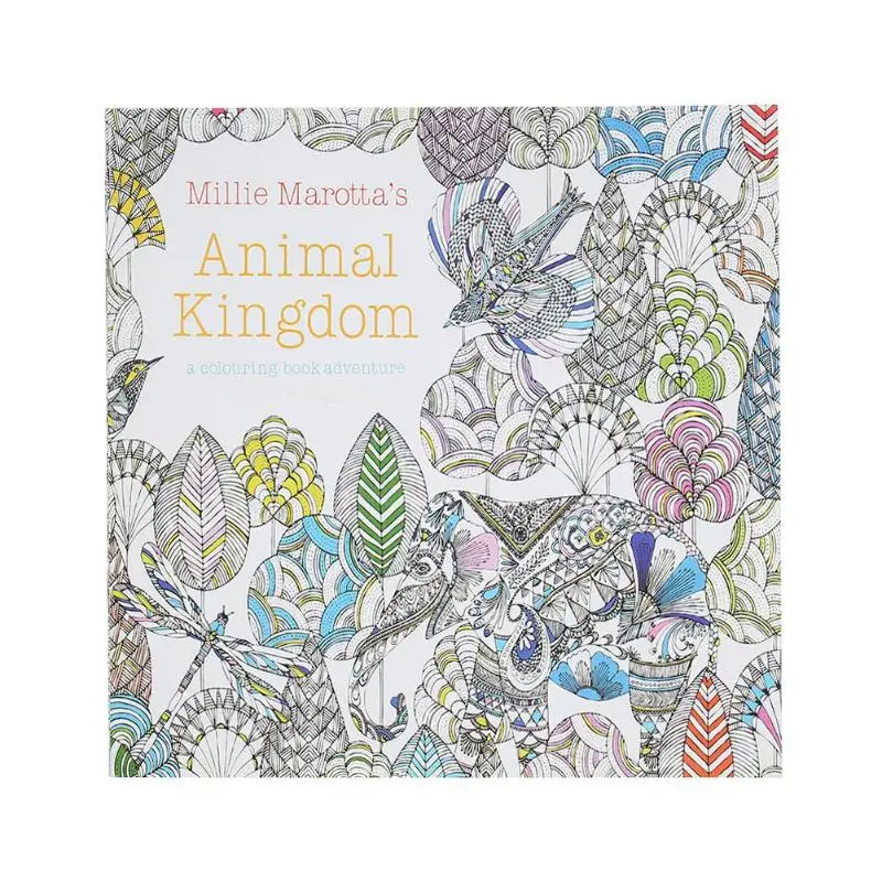 Animal Kingdom Модные детские носки ручной росписью раскраски книга Secret Garden рисования альбом для рисования для Давление удаления бумага для рисования - Габаритные размеры: Animal Kingdom