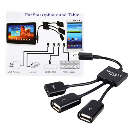 3in1 Micro USB HUB OTG мужчин и женщин Dual 2 0 кабель-адаптер для samsung |