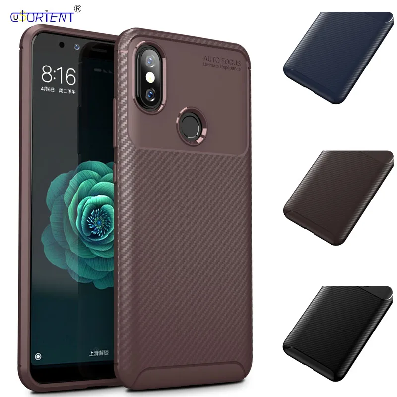 Xiaomi Mi 6X A2 Carbon Fiber Bumper Case Xiomi Xaomi Silicone TPU Soft Cover Xiaomi6X XiaomiA2 Mi6X MiA2 Funda Coque | Мобильные