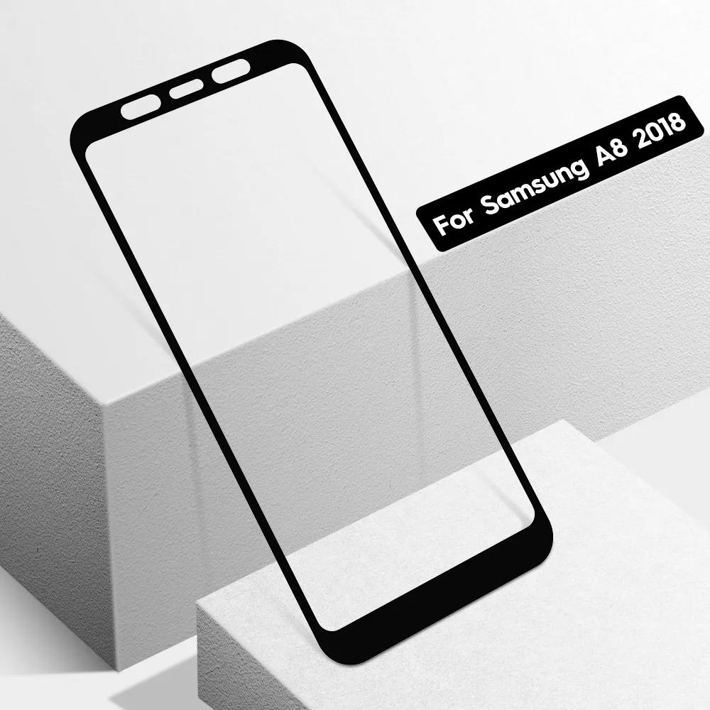 9H HD 9D закаленное стекло для Samsung A3 A7 2017 A6 2018 Защитное экрана J3 J5 J7 полное покрытие