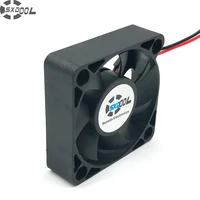 2pcs sxdool rdm5015s server square 50mm 5cm fan 12v 0 14a 2wire 2pin sleeve inverter cooling fan silent quiet