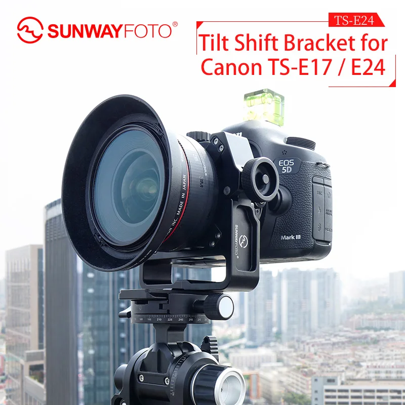 SUNWAYFOTO TS-E24 штатив Canon Dslr камера аксессуары TS-E17/TS-E24 наклона сдвиг кронштейн для объектива БЫСТРОРАЗЪЕМНАЯ подставка на трех ножках