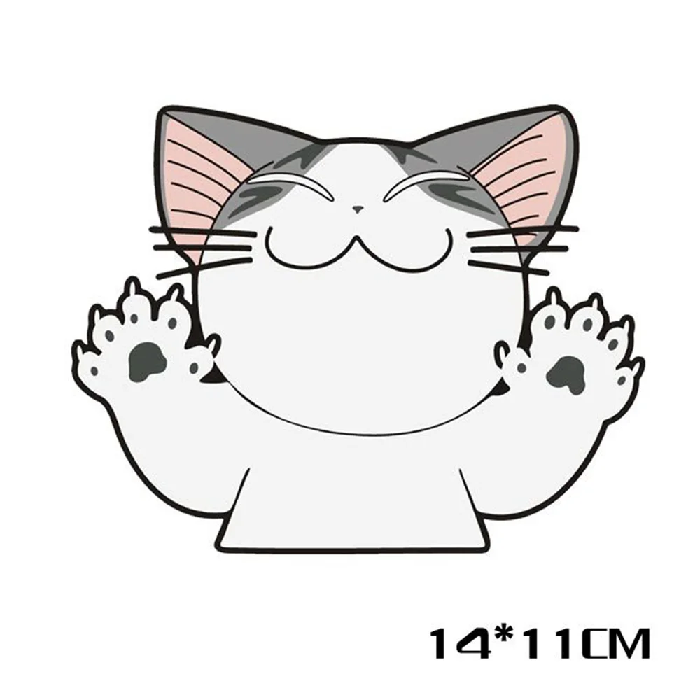 Cheese Cat 6 Chi автомобильный стикер Кот разный Милый Забавный автомобильный Стайлинг Мультяшные животные хит стекло виниловое окно тело наклейка личность - Название цвета: Cheese Cat 6