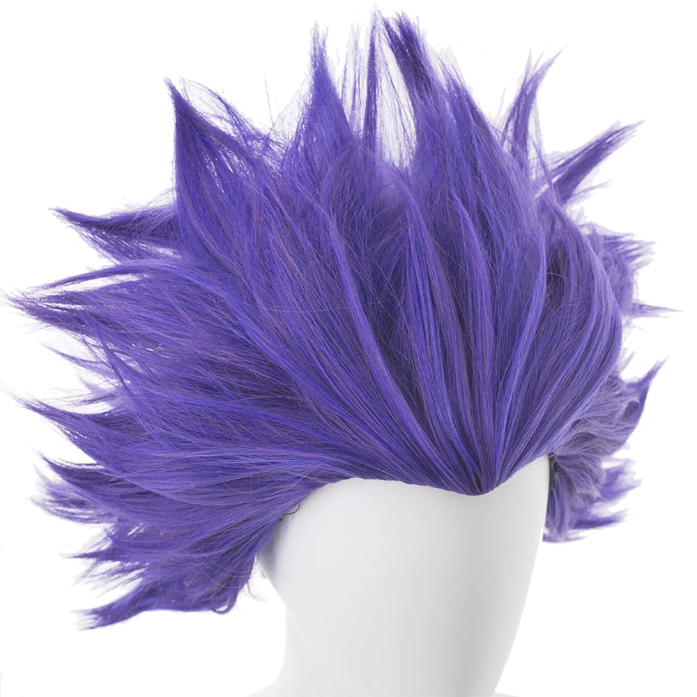 Парик для косплея из аниме Моя геройская Академия Shinsou Hitoshi фиолетовый короткий 35