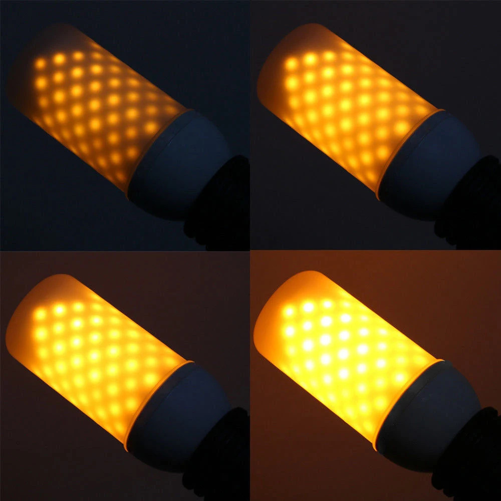 

E27 B22 E26 E14 2835SMD LED lamp Flame Effect Fire Light Bulbs Flickering Emulation flame Lights 1300K 1800K AC110-240V