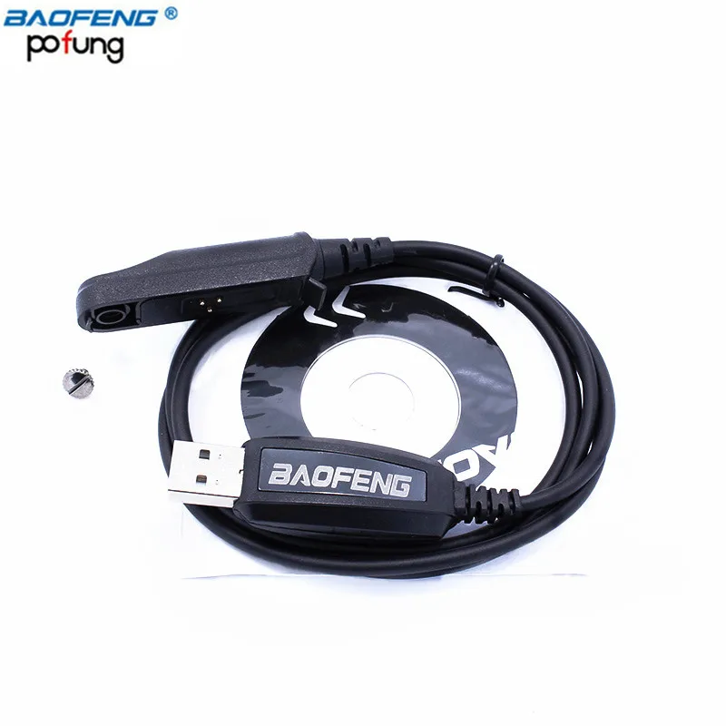 Оригинальный Baofeng USB Кабель для программирования + CD влагонепроницаемые Walkie Talkie UV