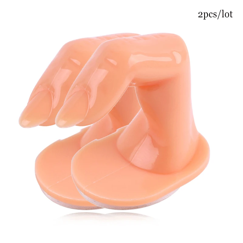 2Pcs J33567 Ручная Форма для ногтей французский салон акриловая Форма для ногтей Набор для украшения кончиков ногтей набор для маникюра Салон Советы Инструменты для практики - Цвет: 2Pcs J33567