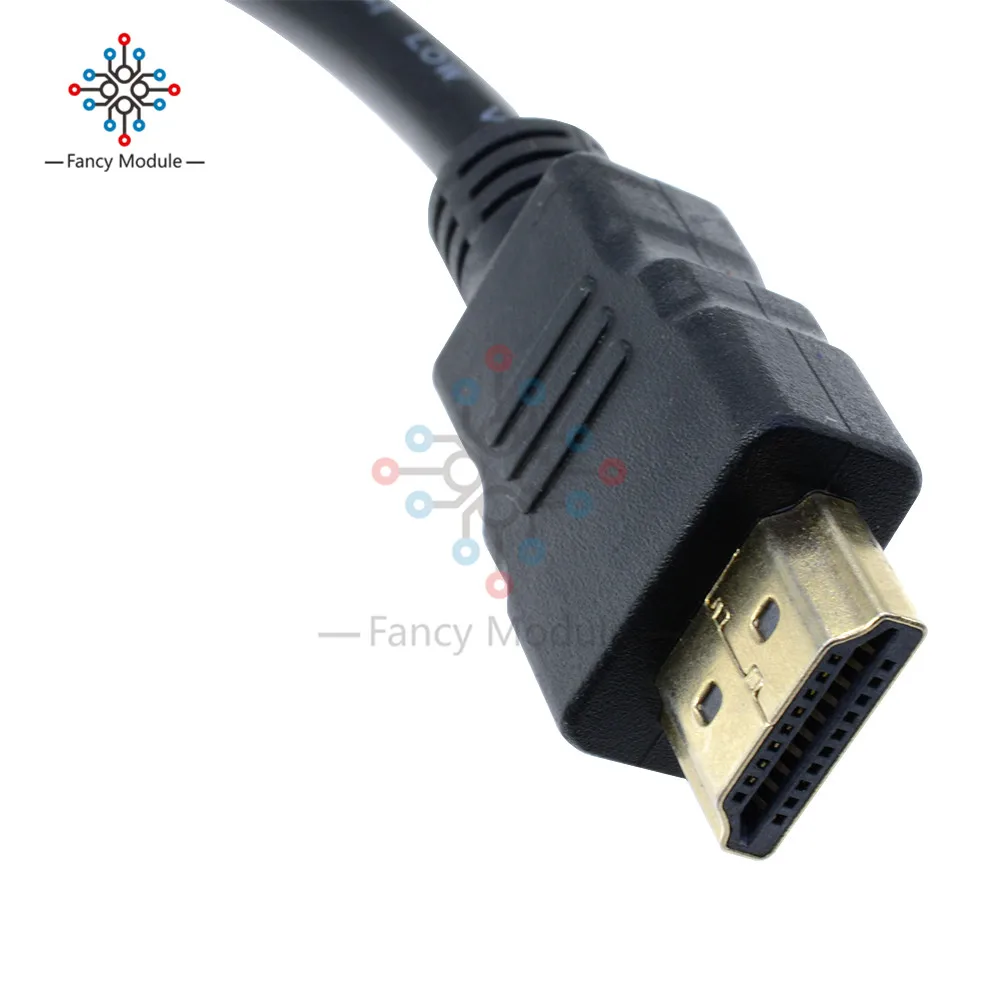 1080P HDMI штекер в VGA RCA Женский видеоадаптер конвертер кабель набор для HDTV top Box PC