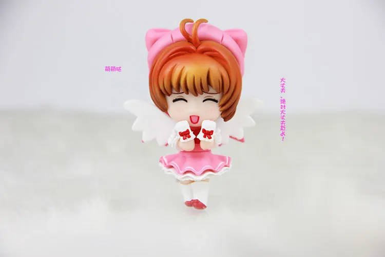 Kawaii cute 4 шт./лот 8 см ПВХ японская аниме фигурка Q версия кардкоптер Сакура КИНОМОТО