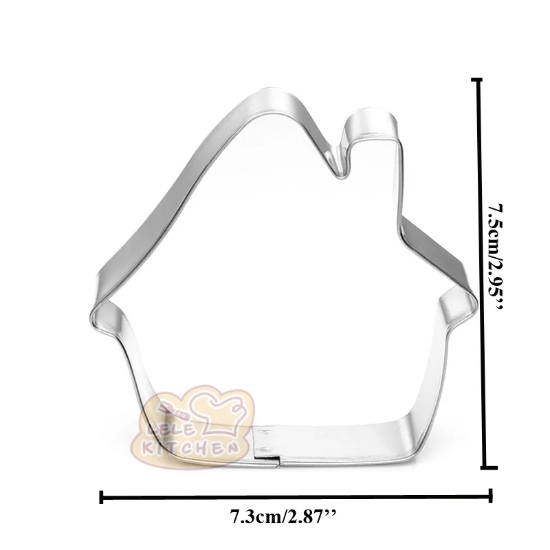 10 шт. Рождественский домик металлический резак для печенья украшения мастики