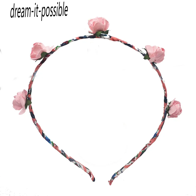 dream-it-possible fashion beautiful flower hairbands flowers headband wedding Bohemian Style Wreath Wedding Floral Garland Hair | Украшения