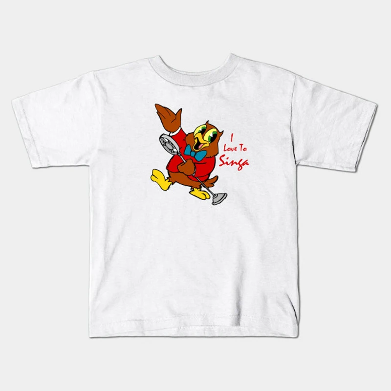 Модные детские мультфильмы Классический я люблю Синга texavery Сова джолсон Детская