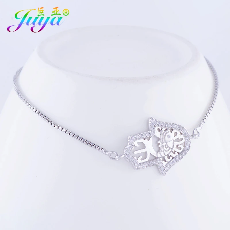 Женские модные браслеты дружбы подвески-Хамса с регулируемыми золотыми