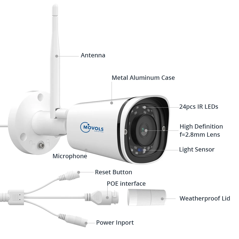 MOVOLS 5MP IP Камера Wi Fi на открытом воздухе POE Беспроводной 2 4G 5G камеры Wifi камера Onvif