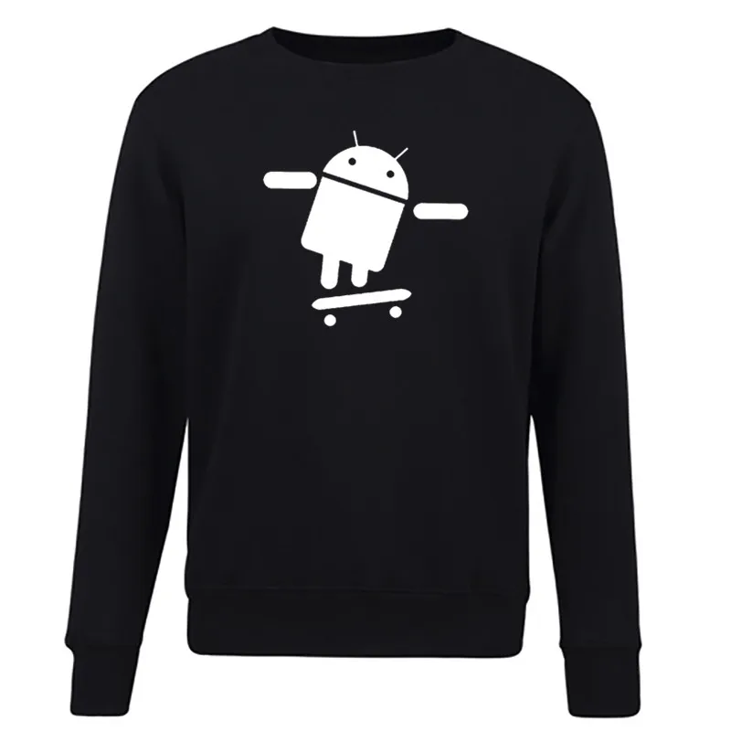 Мужская спортивная одежда Android robot 2019 толстовки Мужские Модные свитшоты с