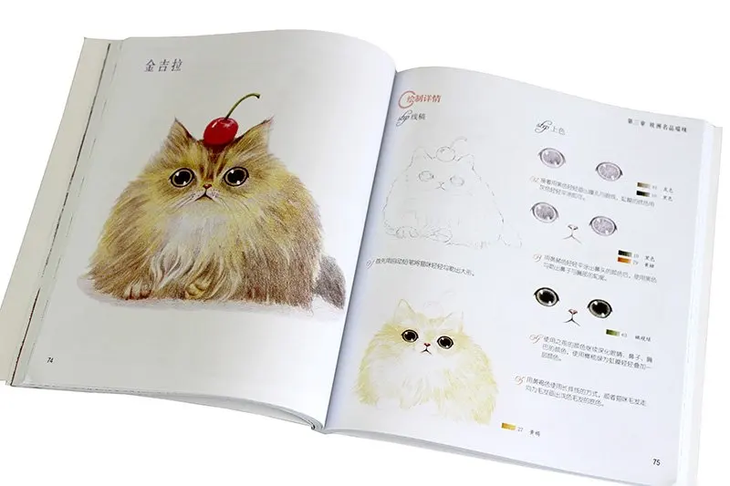 Я полная кошка: цветной карандаш кошка животное живопись рисование