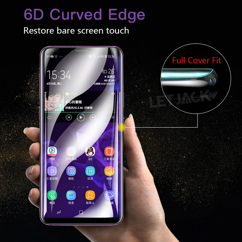 Мягкая гидрогелевая пленка на весь экран для Samsung Galaxy S9 S8 Plus S7 Edge Note 8 A9 Star Lite