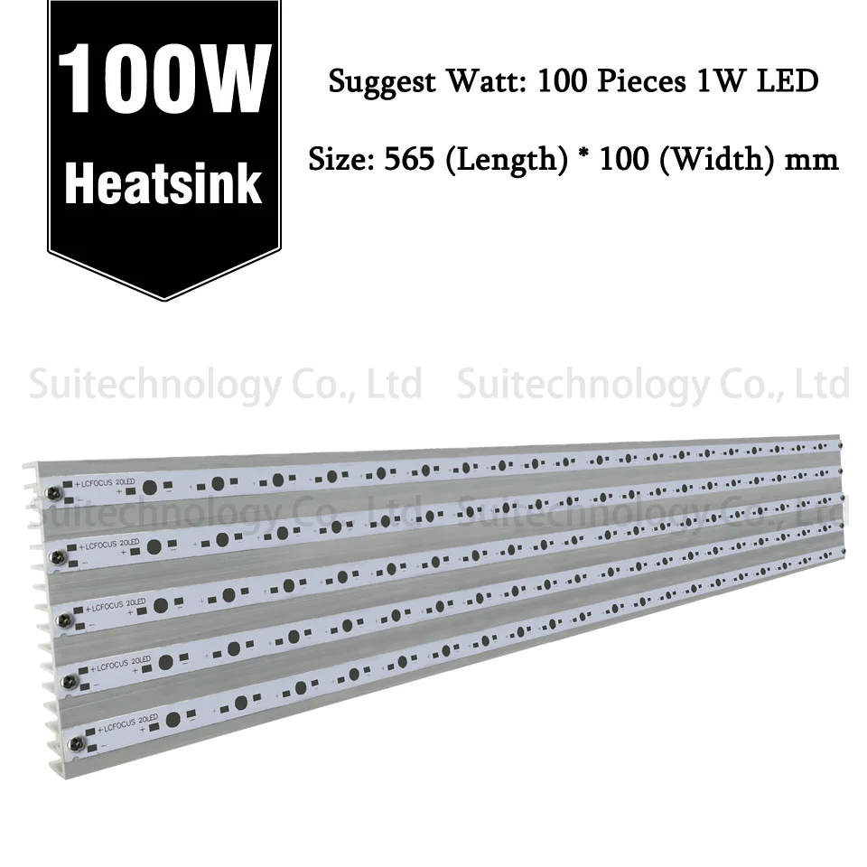 100W Heatsink 20 Вт 50 Вт 100 Вт 150 Вт 300 Вт 420 Вт светодиодный алюминиевый радиатор с алюминиевой Опорной пластиной для DIY светодиодный светильник для аквариума - Испускаемый цвет: 100W Heatsink