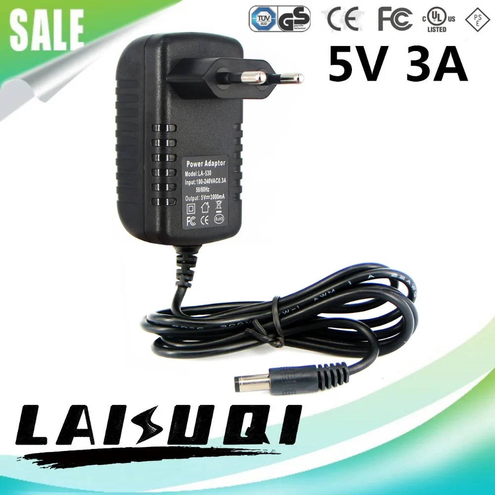 10шт 5V 3A 3000мА DC5.5мм x 2.5мм AC/DC адаптер питания 5V3A зарядное устройство для светодиодной ленты ТВ-бокс Новое специальное предложение.