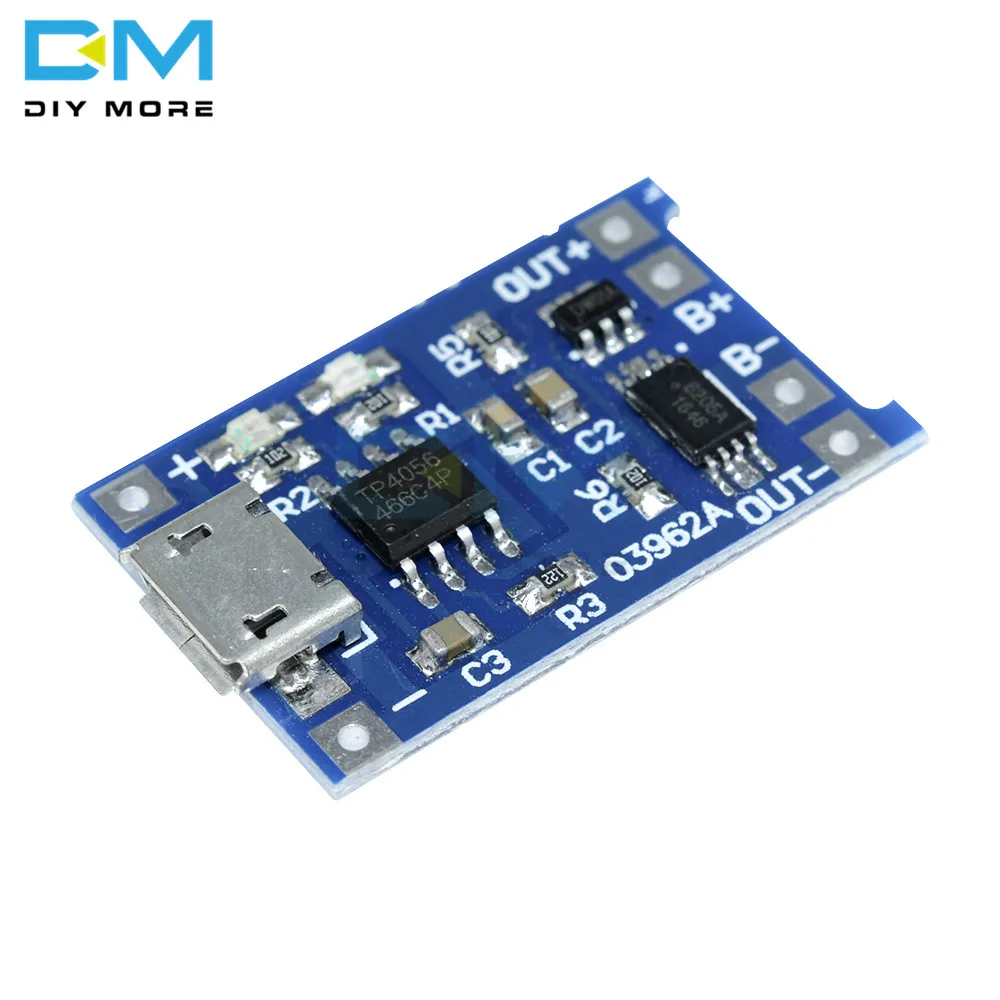 10 шт Micro USB 5V 1A 18650 TC4056A модуль зарядного устройства литиевой батареи плата с