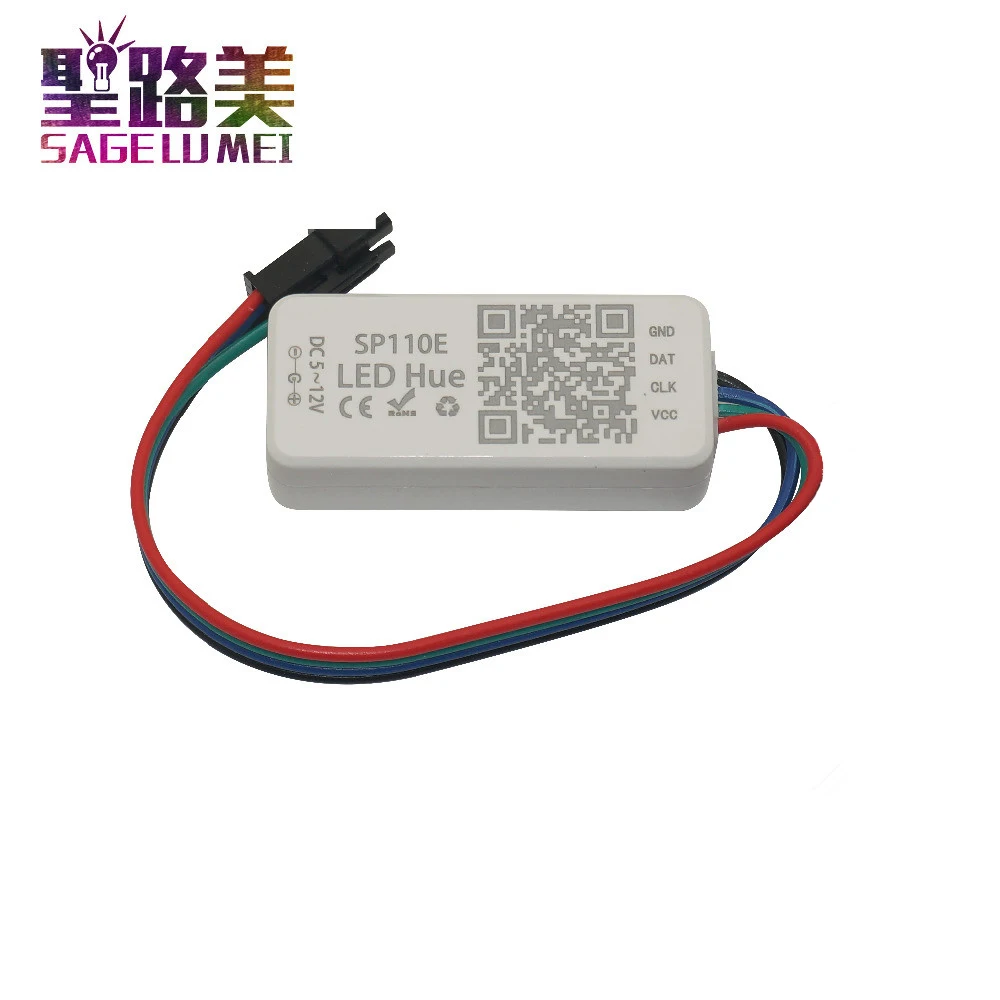 Wi-Fi SP110E SPI Bluetooth пиксельный светильник контроллер от смартфона приложение для WS2812B SK6812 RGBW LPD88061903 RGB/RGBW DC5-24V