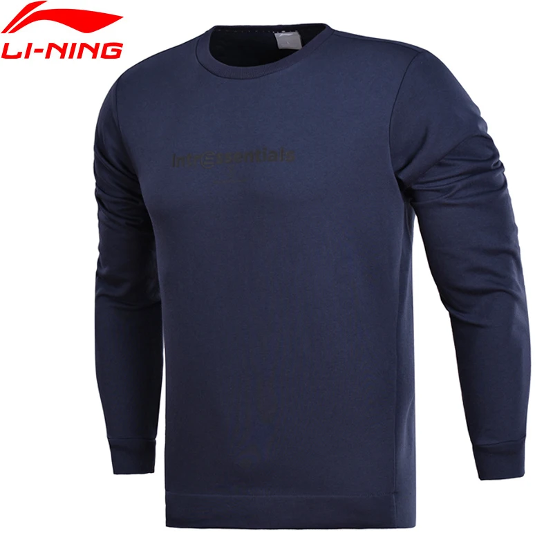 Li-Ning мужской тренировочный базовый вязаный Топ свитер Классический крой
