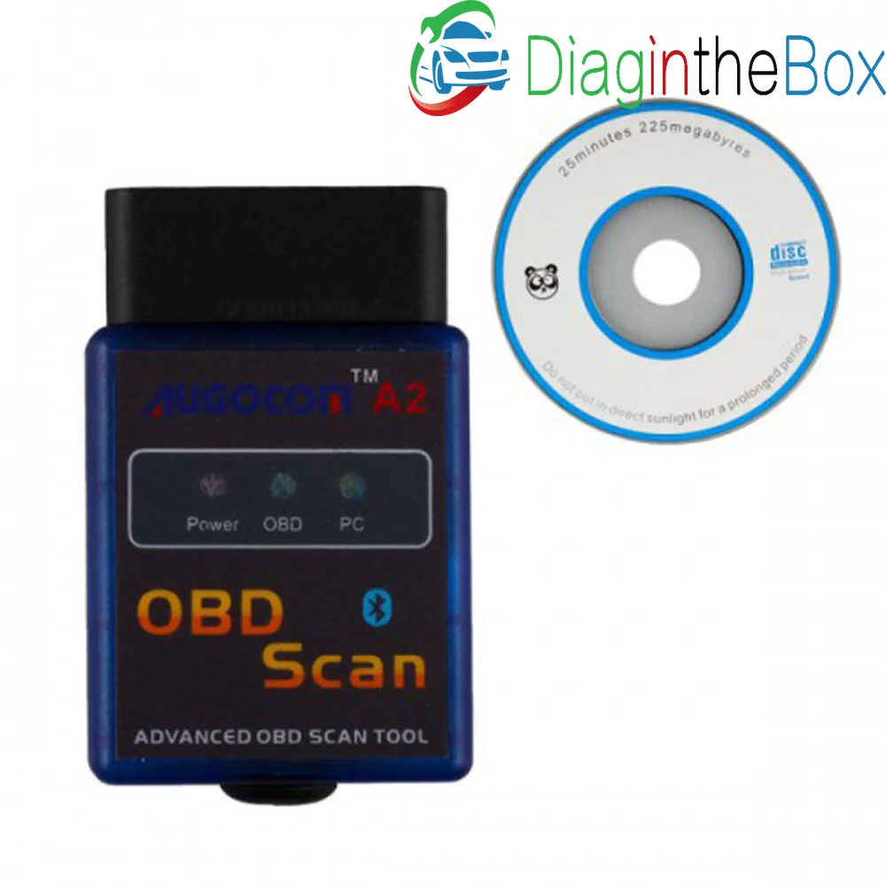 A2 ELM327 AUGOCOM Vgate Scan Advanced OBD2 Bluetooth сканер инструмент (Поддержка Android и Symbian) программное