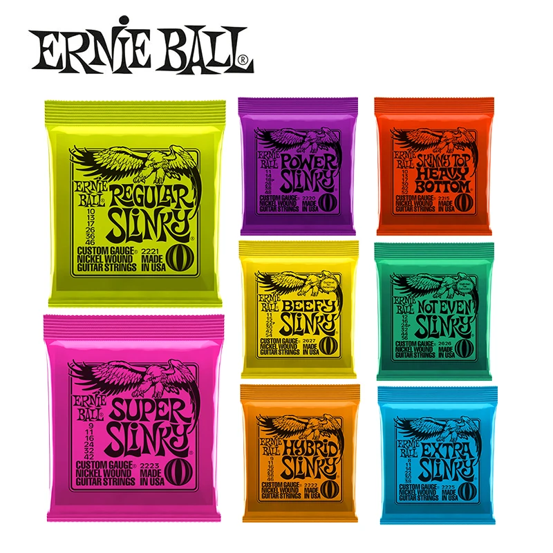 Лидер продаж! Струны Ernie Ball для гитары 2627 2223 2221 2626 никелевые струны с прямой