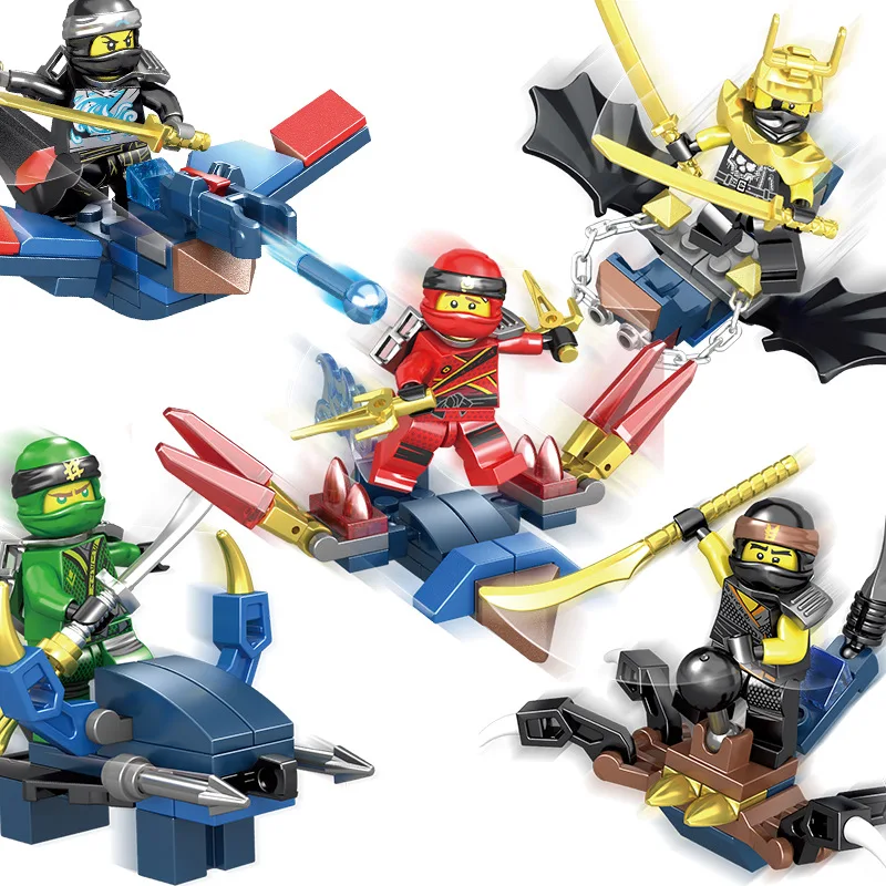 Legoings модель строительные наборы игрушки ниндзя воин оружие кукла городская