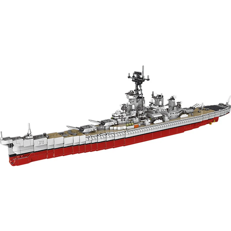Конструктор корабль Миссури XB-06030 Вторая мировая война Военная серия набор