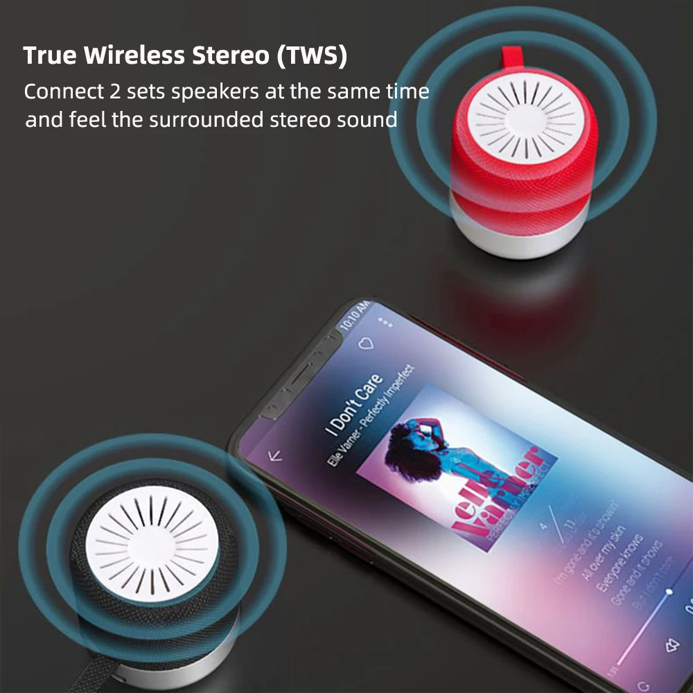 Мини портативный беспроводной динамик Ralyin с Bluetooth настоящий bluetooth-динамик 3D супер