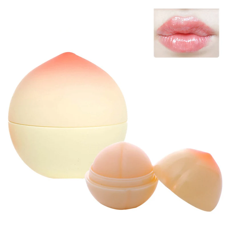 

Brand Moisturizer Sweet Cute Peach Shape Nutritious Makeup Lip Balm Long-Lasting Lipbalm Fresh Lipstick Care Cosmetic Lip Color