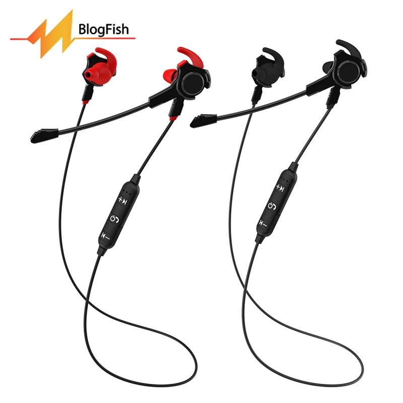 Блог. рыбы G-Live Беспроводной Bluetooth V4.1 Gamer наушников с двойным микрофоном Шум