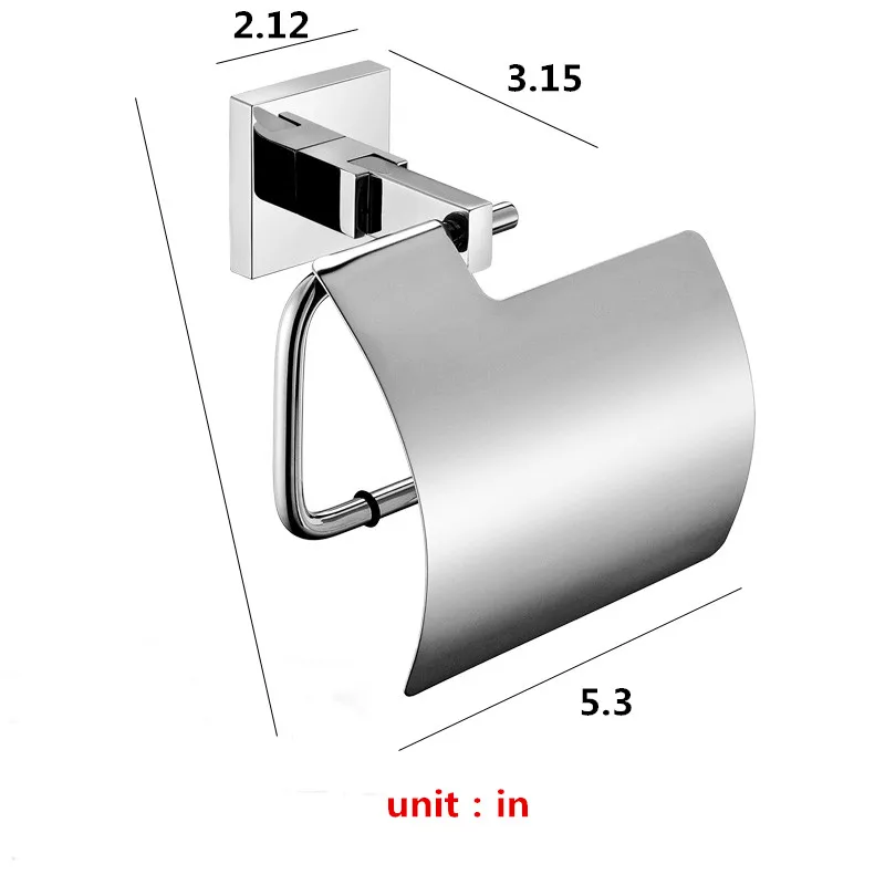 2018 SUS 304 Stainless Steel Toilet Paper Holder Bathroom For Roll Towel Square Accessories | Обустройство дома