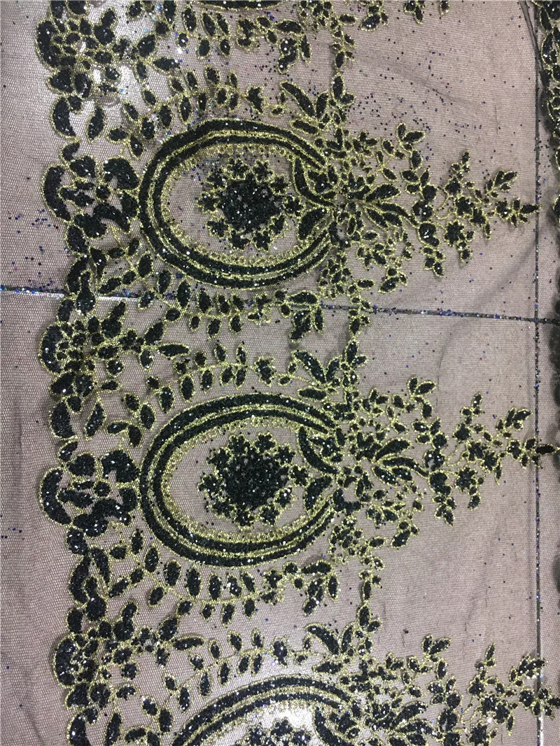 Новинка 20 ярдов/партия кружевная отделка с приклеенными блестками JRB-102822 Тюлевое