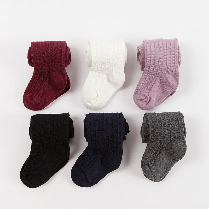 Children Autumn/Winter Tights Cotton Baby Girl Pantyhose Kid Knitted Warm Girls hosiery Soft Infant Clothing | Детская одежда и
